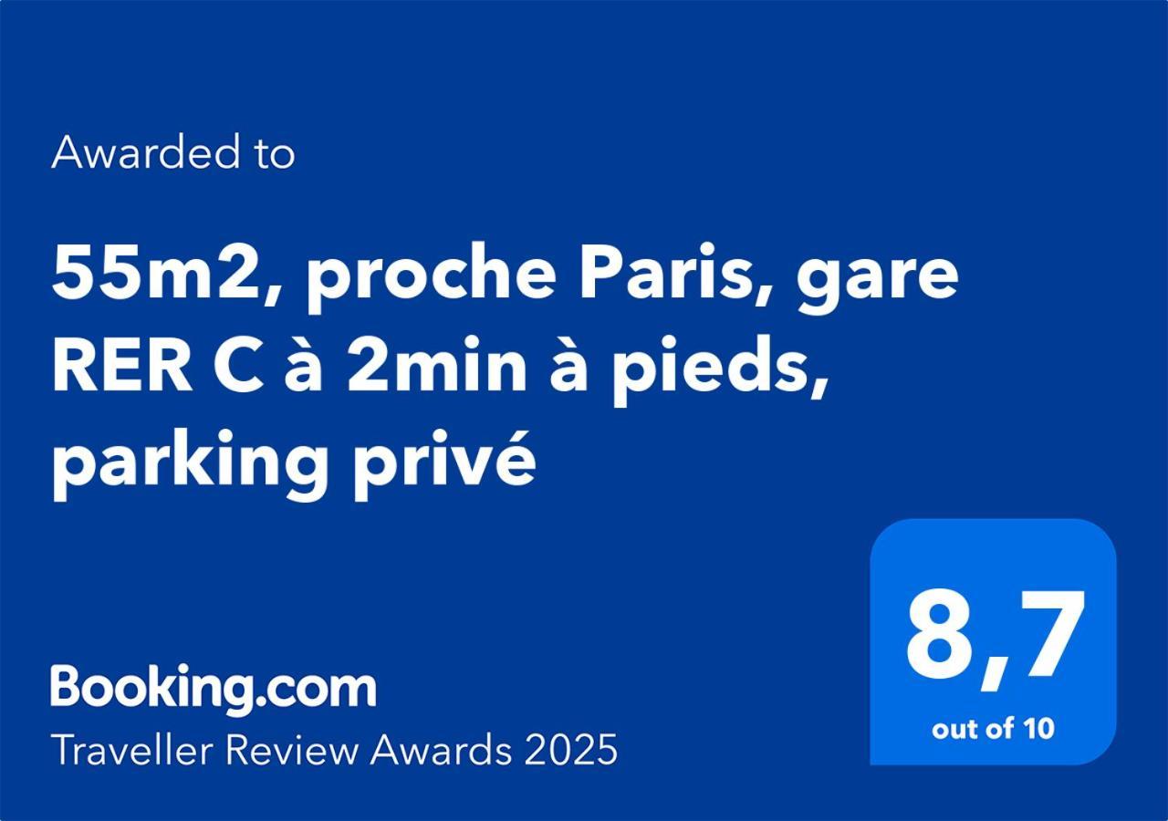 Proche Paris, Gare Rer C A 2 Min A Pieds, Notre Dame A 15Min, Parking Prive Et Traveller Awards 2025 Apartment Choisy-le-Roi Bagian luar foto